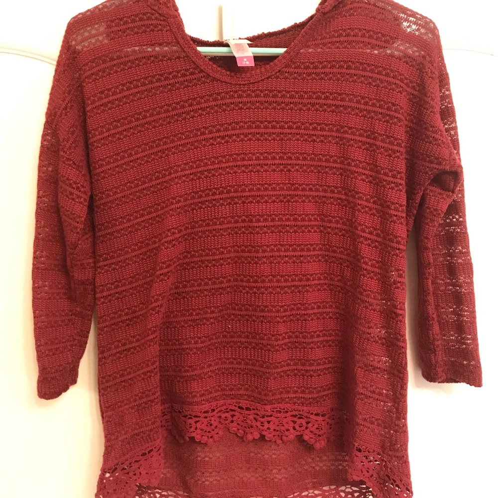 Top with lace